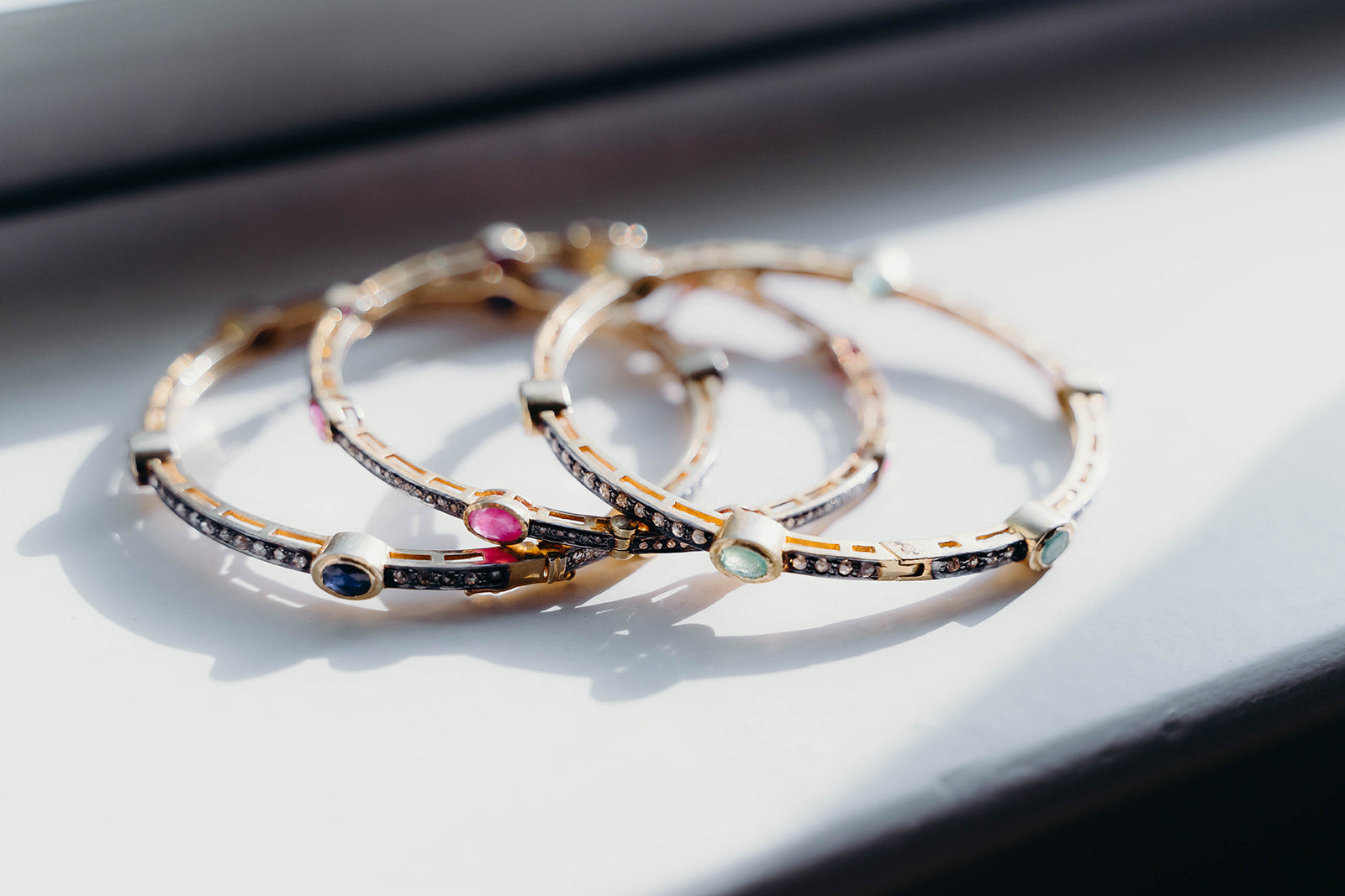 Sapphire Bangles