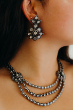 Load image into Gallery viewer, Diamond Tiered Rosette Collar
