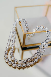 Bezel Set Diamond Tiered Collar